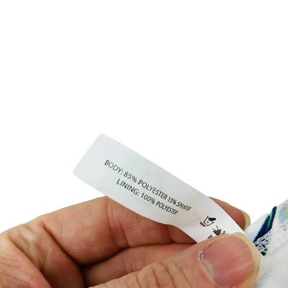 Live Love Dream Multicolor Tropical Halter Straps Floral Padded Bra Large - Picture 7 of 11